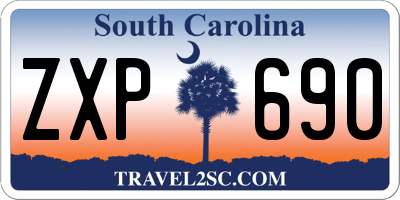 SC license plate ZXP690