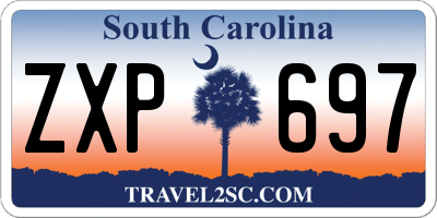 SC license plate ZXP697