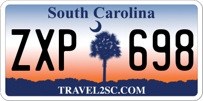 SC license plate ZXP698