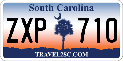 SC license plate ZXP710