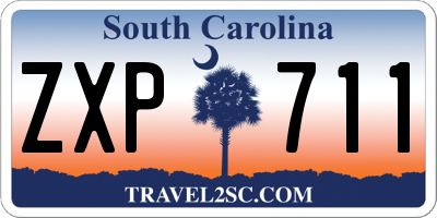 SC license plate ZXP711