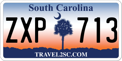 SC license plate ZXP713