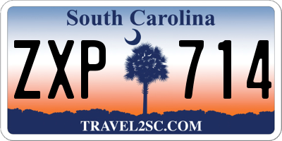 SC license plate ZXP714