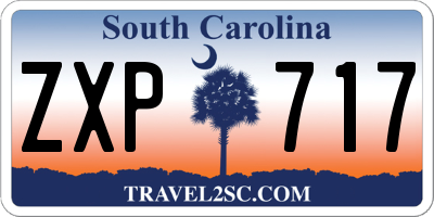 SC license plate ZXP717
