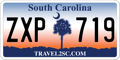 SC license plate ZXP719