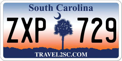 SC license plate ZXP729