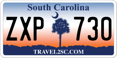 SC license plate ZXP730