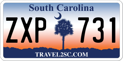 SC license plate ZXP731