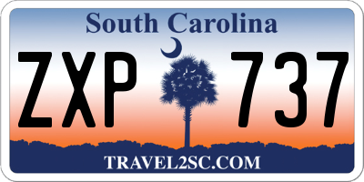 SC license plate ZXP737