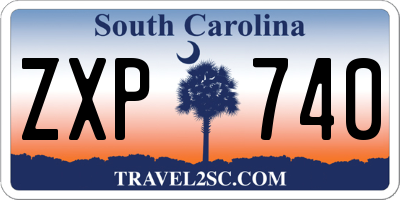 SC license plate ZXP740
