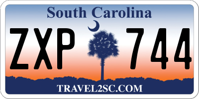 SC license plate ZXP744