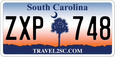 SC license plate ZXP748