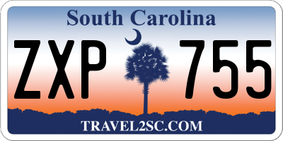 SC license plate ZXP755