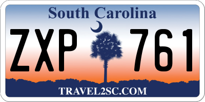 SC license plate ZXP761