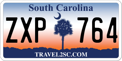 SC license plate ZXP764