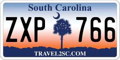 SC license plate ZXP766