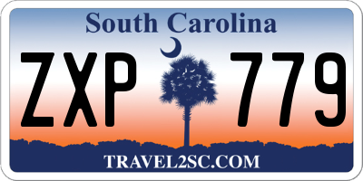 SC license plate ZXP779