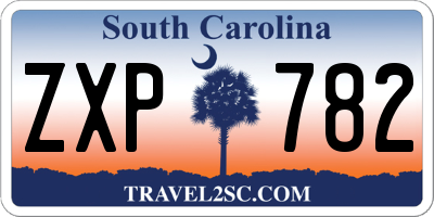 SC license plate ZXP782