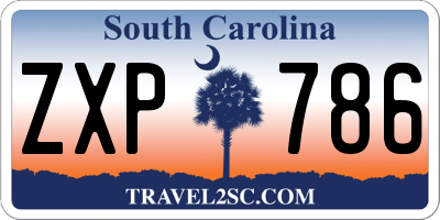 SC license plate ZXP786