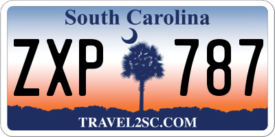 SC license plate ZXP787
