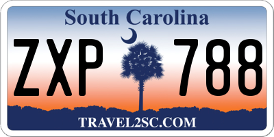 SC license plate ZXP788