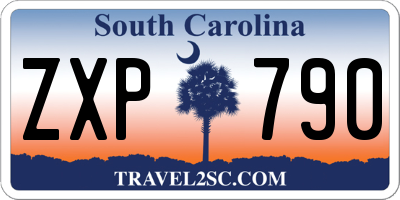SC license plate ZXP790
