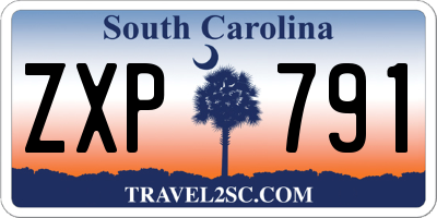 SC license plate ZXP791