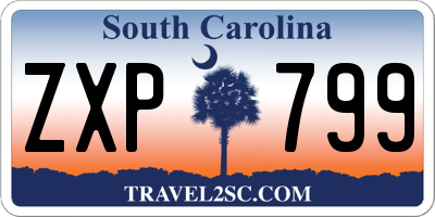 SC license plate ZXP799