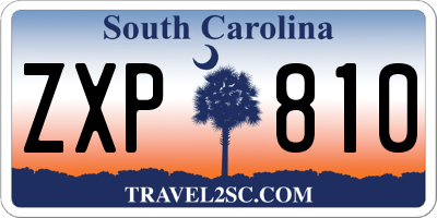 SC license plate ZXP810