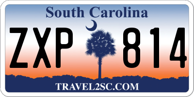 SC license plate ZXP814