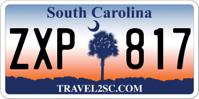 SC license plate ZXP817