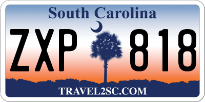 SC license plate ZXP818