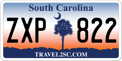 SC license plate ZXP822