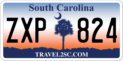 SC license plate ZXP824