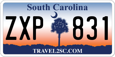 SC license plate ZXP831