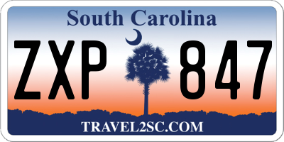 SC license plate ZXP847