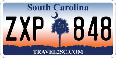SC license plate ZXP848