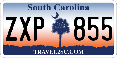 SC license plate ZXP855