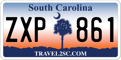 SC license plate ZXP861