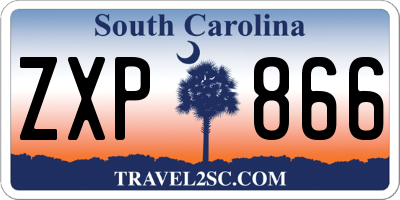 SC license plate ZXP866