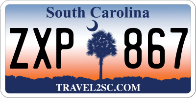 SC license plate ZXP867