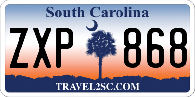 SC license plate ZXP868