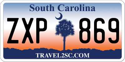 SC license plate ZXP869
