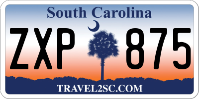 SC license plate ZXP875