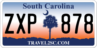 SC license plate ZXP878