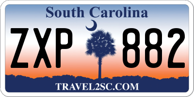SC license plate ZXP882