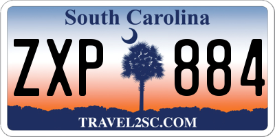 SC license plate ZXP884