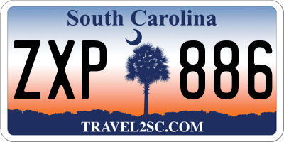 SC license plate ZXP886