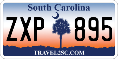 SC license plate ZXP895