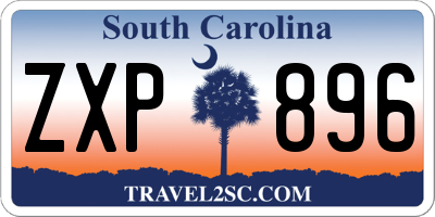 SC license plate ZXP896